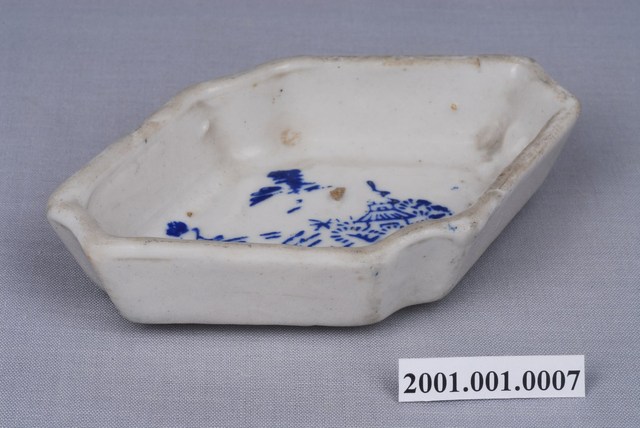 轉印青花多角形小碟 (共7張)