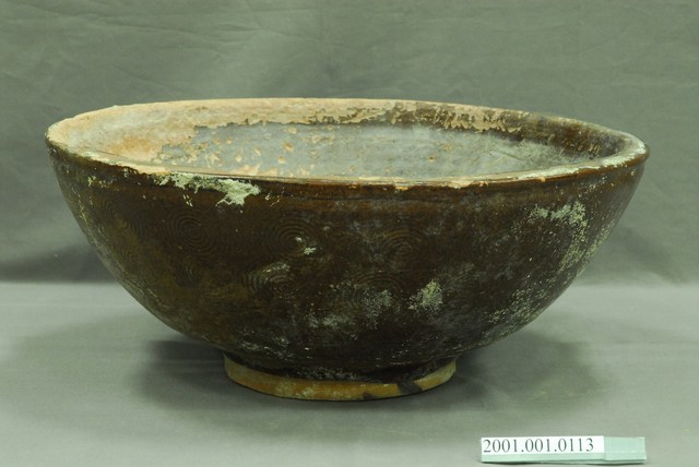 紅褐釉螺旋紋特大碗 (共7張)