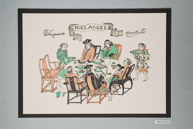 長崎版畫－荷蘭人 (共2張)