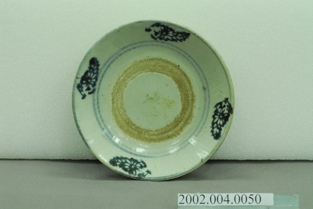 轉印青花花卉紋圓盤 (共13張)