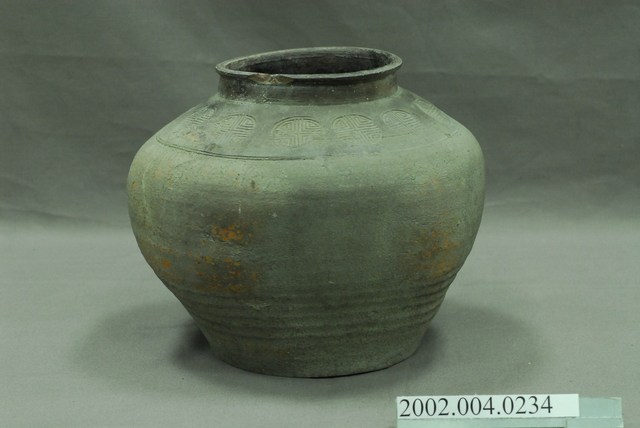 素燒環壽紋陶甕 (共6張)