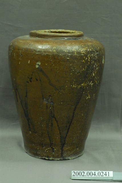 褐釉素面陶甕 (共5張)