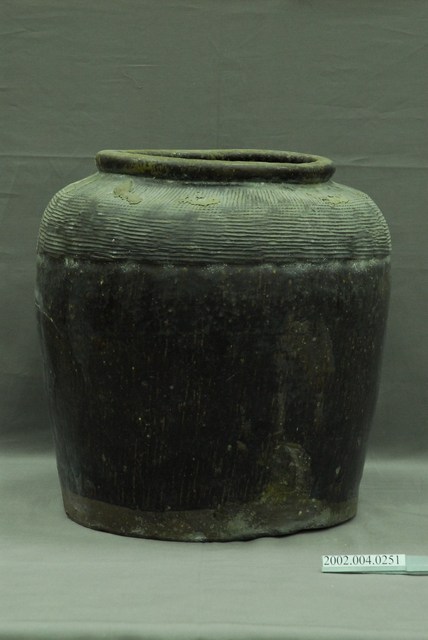 深褐釉壓印紋陶甕 (共5張)