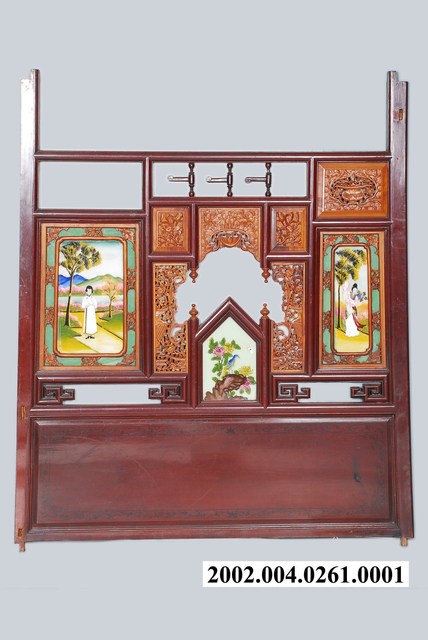 漢和洋風八腳紅眠床左遮風 (共2張)