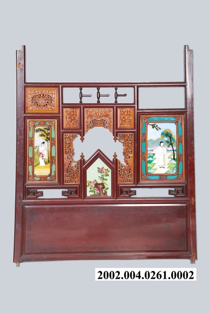 漢和洋風八腳紅眠床右遮風 (共2張)