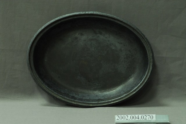 銀製橢圓連珠紋盤 (共15張)