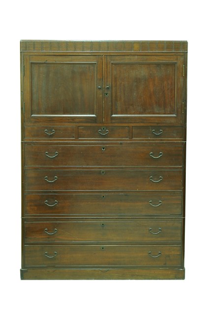 乾漆素面幾何紋合櫥 (共1張)