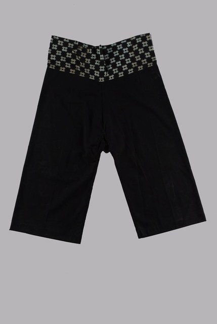 黑棉質印花褲頭大襠褲 (共7張)