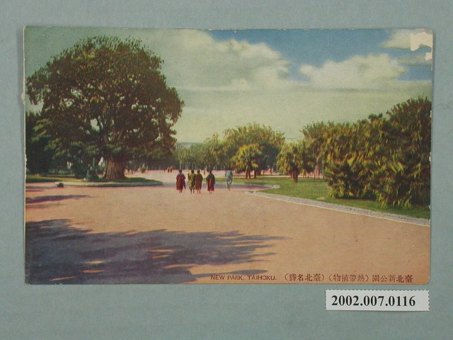 臺北新高堂發行臺北名勝臺北新公園熱帶植物 (共2張)
