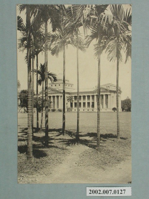 臺北勝山寫真館發行臺北新公園博物館及檳榔樹林 (共2張)