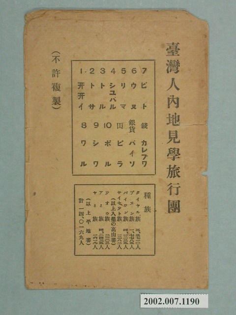 臺灣人內地見學旅行團封套 (共3張)