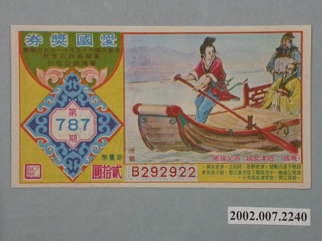 愛國獎券第787期 (共2張)