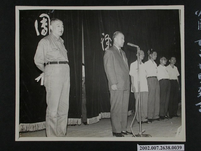彰化縣各中等學校勞軍團團長呂世明致詞 (共1張)