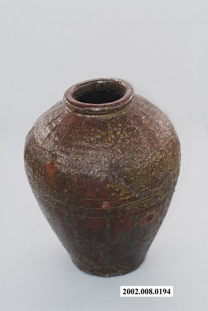 橄欖綠釉南瓜瓣紋陶甕 (共3張)