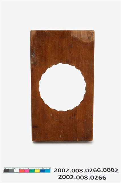 長方板單面雕單菊糕印 (共4張)