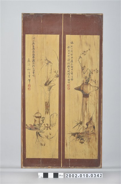 敦本堂彩繪格板 (共2張)