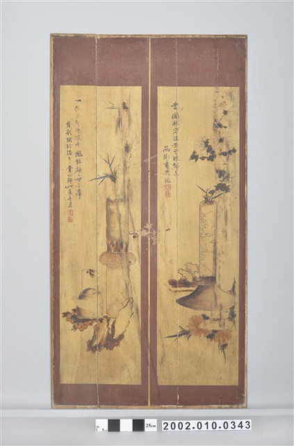 敦本堂彩繪格板 (共2張)