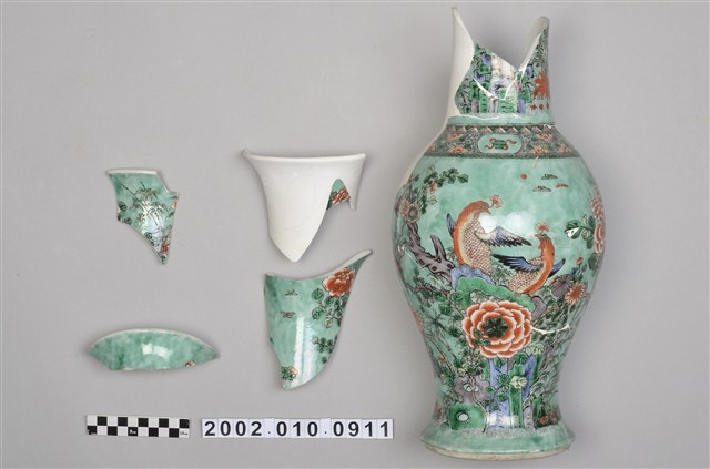 綠地鳳凰彩瓷瓶 (共3張)