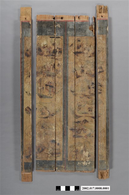 林大有宅彩繪板壁之一 (共2張)