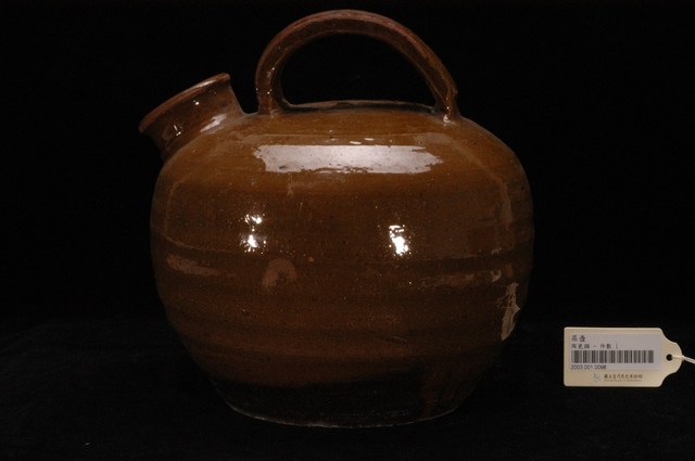 褐釉陶製球形夜壺 (共7張)