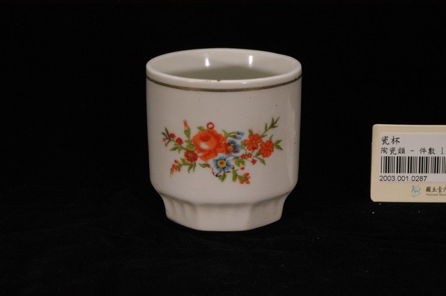 銅版轉印花卉茶杯 (共9張)