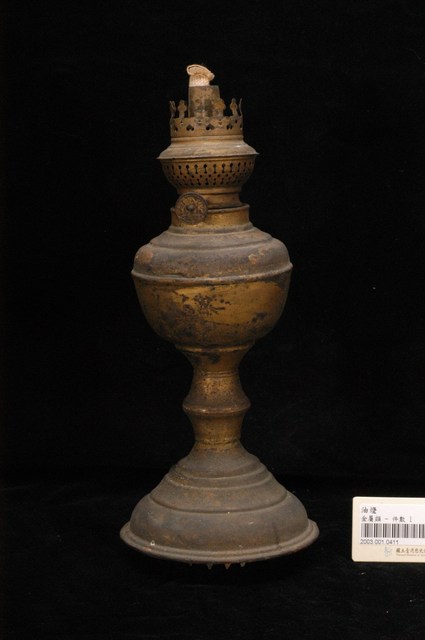 黃銅製煤油燈座組 (共2張)