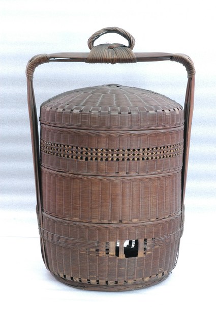 竹編3層𣛮籃含上蓋 (共2張)