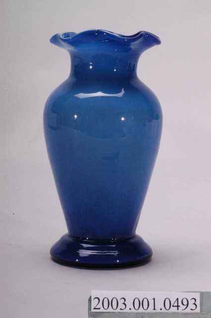 藍白雙色玻璃花瓶 (共2張)