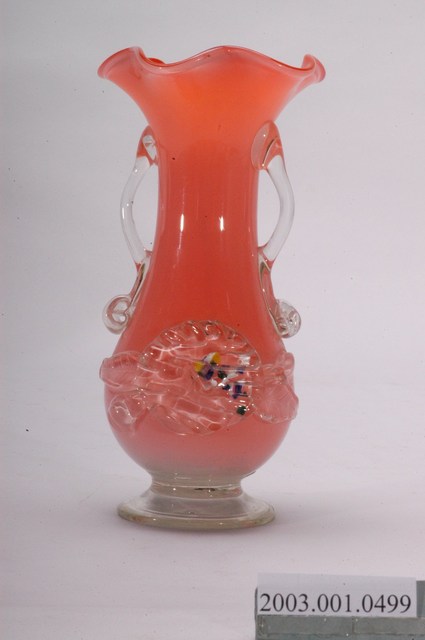 白紅雙色牡丹玻璃花瓶 (共10張)