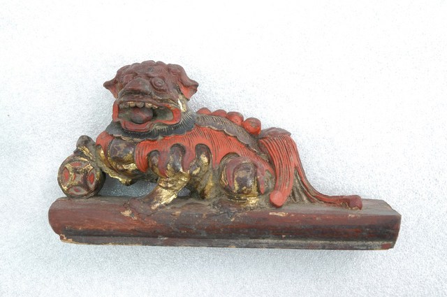 木雕獅組之一 (共2張)