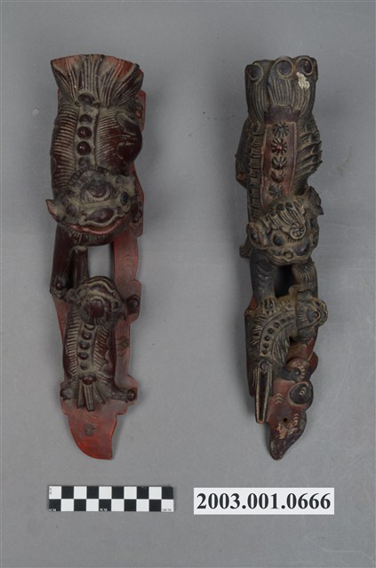 木雕獅組 (共2張)