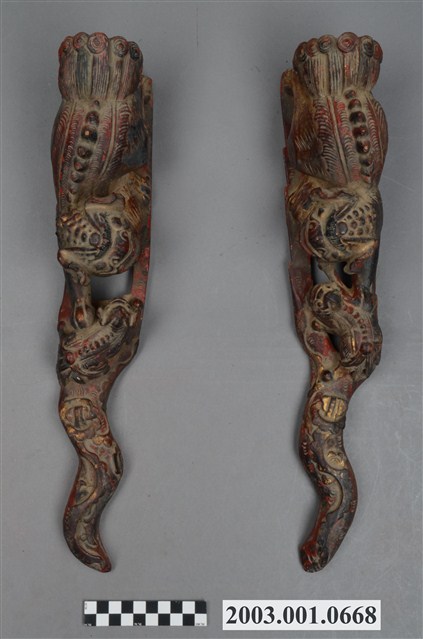 木雕獅組 (共2張)