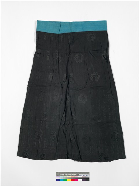 黑網紗梅花暗紋百褶筒裙 (共5張)