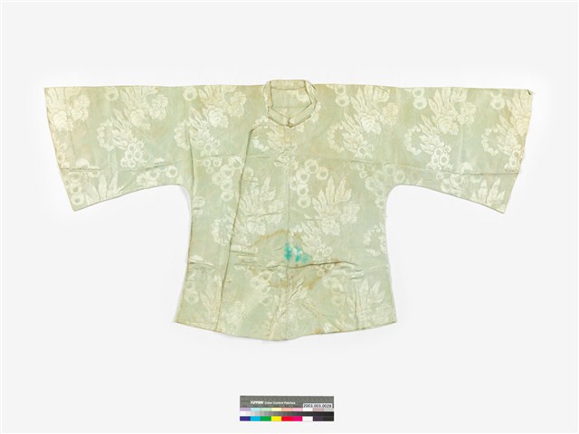 白絲質緹花琵琶襟直裾女衫 (共7張)