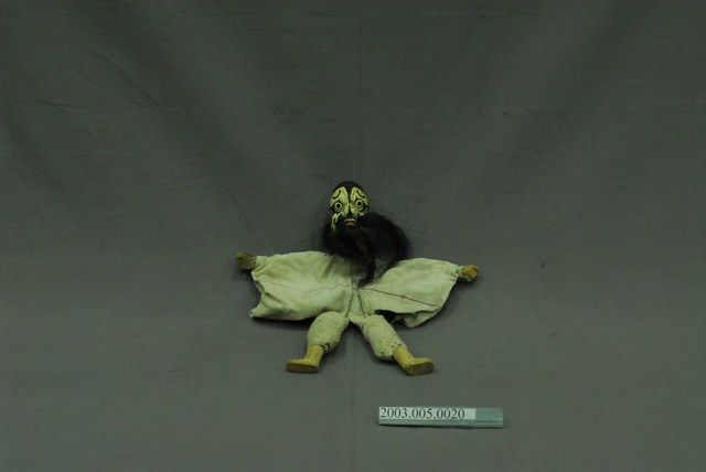 黑大花布袋戲偶 (共2張)