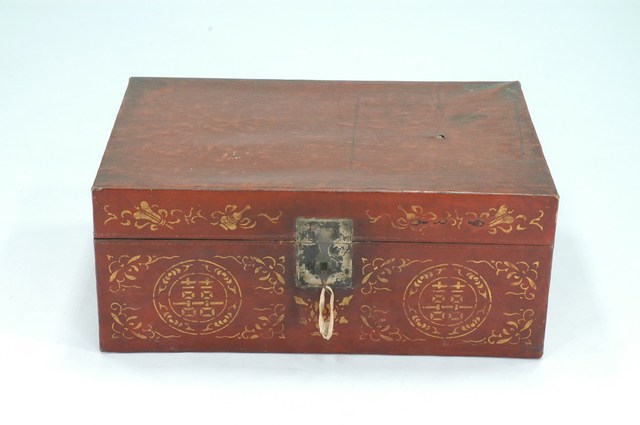 紅漆燙金皮箱 (共2張)