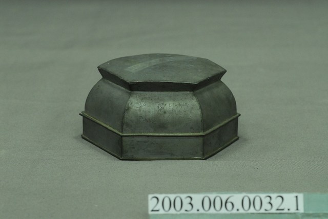 六角錫製粉盒蓋 (共4張)