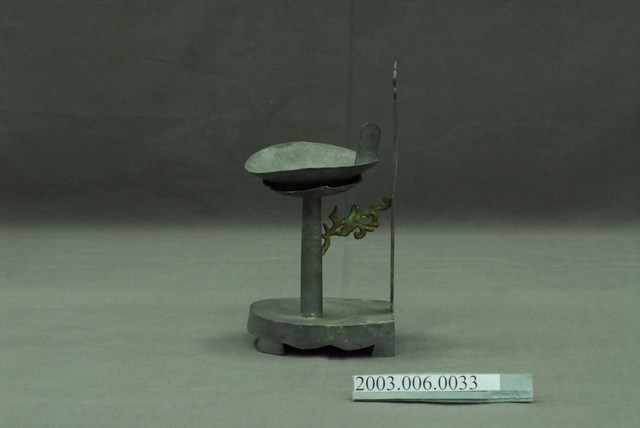 錫製壁掛式立柱油燈組 (共3張)