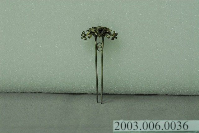 銀鎏金花卉釵 (共7張)