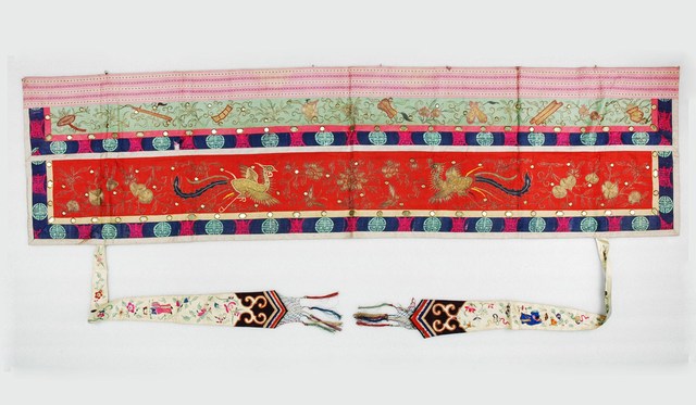 雙鳳八仙壽字紋床簾與劍帶 (共8張)