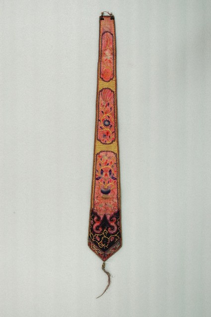 紅棉質盤金彩鳳蓮花劍帶 (共2張)