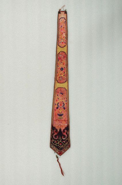 紅棉質盤金彩鳳蓮花劍帶 (共2張)