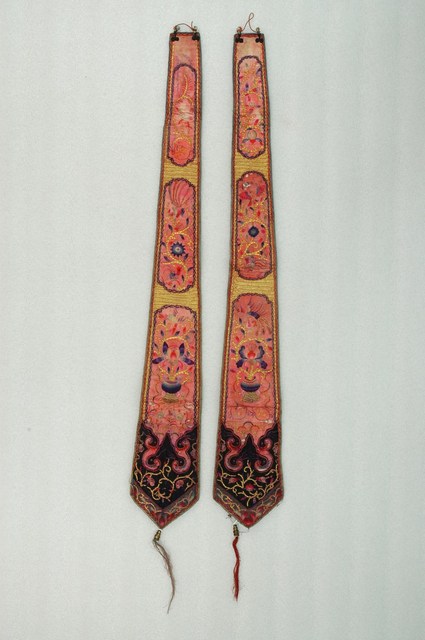 紅棉質盤金彩鳳蓮花劍帶 (共6張)