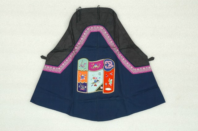 藏青棉質刺繡圍裙 (共5張)