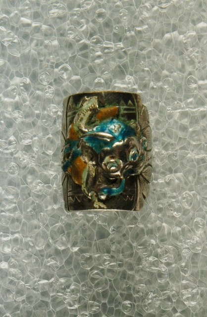 金魚造型金屬戒指 (共2張)