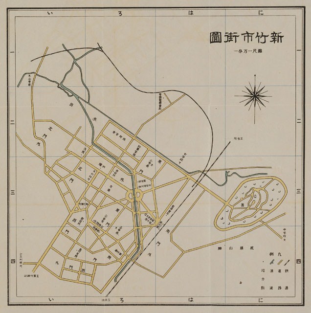 臺灣總督府交通局鐵道部《臺灣鐵道旅行案內》昭和二年版附市街圖4幅 (共5張)