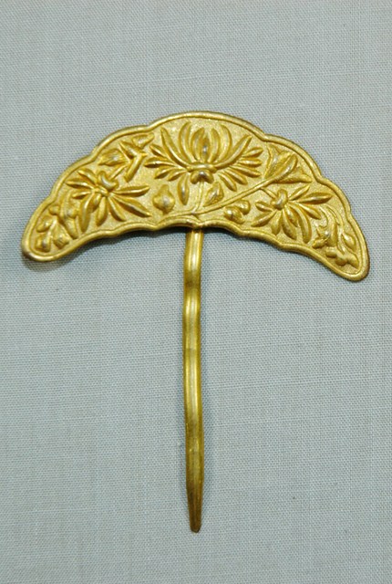 菊花鎏金髮簪 (共3張)