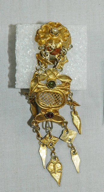 雕花鎏金耳環1對右耳 (共4張)