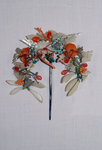 白玉珊瑚瑪瑙頭花 (共4張)