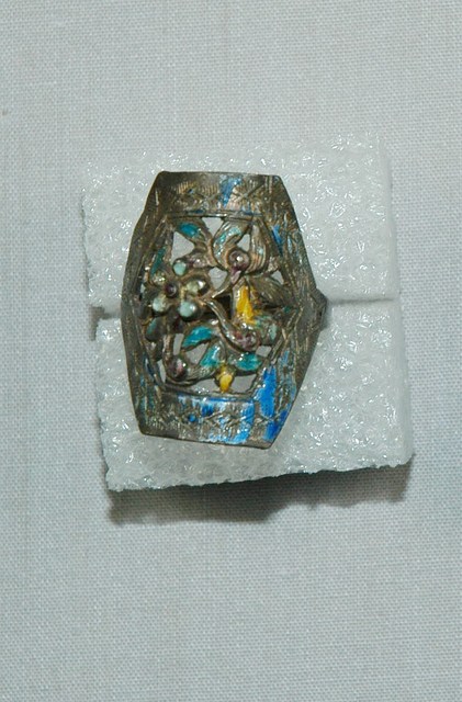 雕花六角金屬戒指 (共3張)